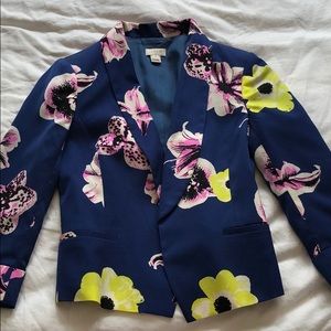 J Crew floral blazer size 2